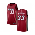 Men's Miami Heat #33 Alonzo Mourning Swingman Red Basketball Jersey Statement Edition