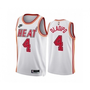 Men's Miami Heat #4 Andre Drummond White Classic Edition Stitched Basketball Jersey