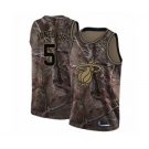 Men's Miami Heat #5 Derrick Jones Jr Swingman Camo Realtree Collection Basketball Jersey