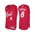 Men's Miami Heat #8 Tyler Johnson 2016 Christmas Day Red NBA Swingman Jersey