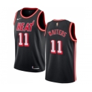 Men's Nike Miami Heat #11 Dion Waiters Swingman Black Black Fashion Hardwood Classics NBA Jersey