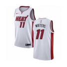 Men's Nike Miami Heat #11 Dion Waiters Swingman NBA Jersey - Association Edition