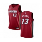 Men's Nike Miami Heat #13 Edrice Adebayo Authentic Red NBA Jersey Statement Edition