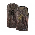 Men's Nike Miami Heat #16 James Johnson Swingman Camo Realtree Collection NBA Jersey