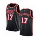 Men's Nike Miami Heat #17 Rodney McGruder Authentic Black Fashion Hardwood Classics NBA Jersey