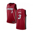 Men's Nike Miami Heat #3 Dwyane Wade Swingman Red NBA Jersey Statement Edition