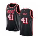 Men's Nike Miami Heat #41 Glen Rice Swingman Black Black Fashion Hardwood Classics NBA Jersey