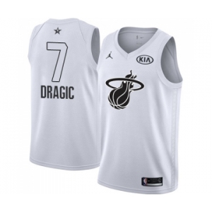 Men's Nike Miami Heat #7 Goran Dragic Swingman White 2018 All-Star Game NBA Jersey