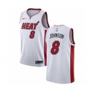 Men's Nike Miami Heat #8 Tyler Johnson Swingman NBA Jersey - Association Edition