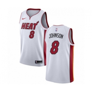 Men's Nike Miami Heat #8 Tyler Johnson Swingman NBA Jersey - Association Edition