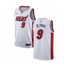 Men's Nike Miami Heat #9 Kelly Olynyk Swingman NBA Jersey - Association Edition