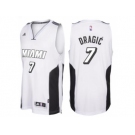 adidas Miami Heat #7 Goran Dragic White Tie Swingman Climacool Jersey