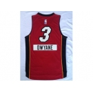 nba jerseys miami heat #3 dwyane red [2014 christmas edition]