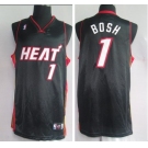 nba miami heat 1# bosh black