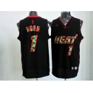 nba miami heat #1 bosh black[camo fashion swingman]