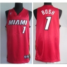 nba miami heat 1# bosh red