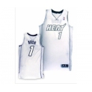 nba miami heat 1# bosh white