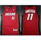 nba miami heat #11 andersen red[revolution 30 silver]