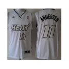 nba miami heat #11 andersen white[revolution 30 silver number silver]