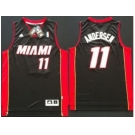 nba miami heat #11 chris andersen black