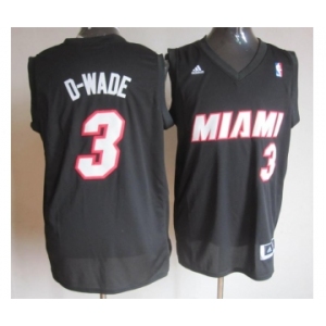nba miami heat #3 d-wade black[revolution 30 swingman]