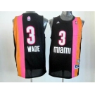 nba miami heat #3 wade black-orange[2012 new][miami]