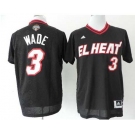 nba miami heat #3 wade black[2014 new]