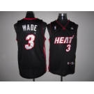 nba miami heat #3 wade black(fans edition)