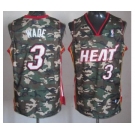 nba miami heat #3 wade camo