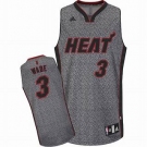 nba miami heat #3 wade grey[static fashion swingman]