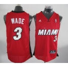 nba miami heat #3 wade red[2011 swingman revolution 30]