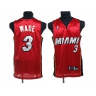 nba miami heat #3 wade red