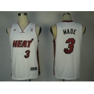 nba miami heat #3 wade white [swingman]