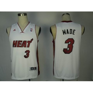 nba miami heat #3 wade white [swingman]