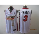 nba miami heat #3 wade white[2011 finals memorial edition]