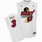 nba miami heat #3 wade white[champions]