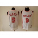 nba miami heat #3 wade white(special edition)