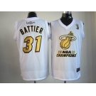 nba miami heat #31 battier white[2012 champions]