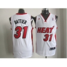 nba miami heat #31 battier white[revolution 30 swingman]