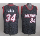 nba miami heat #34 allen black leopard print[2014 new]