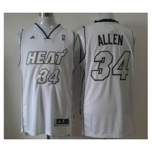 nba miami heat #34 allen white[revolution 30 swingman][number silver]