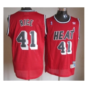 nba miami heat #41 rice red[m&n]