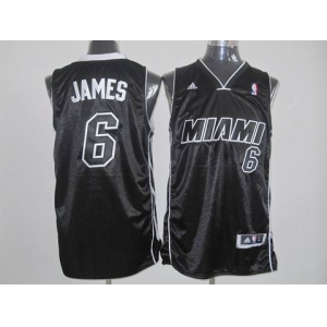 nba miami heat #6 james black(full black)[miami]