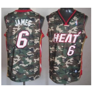 nba miami heat #6 james camo