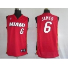 nba miami heat #6 james red