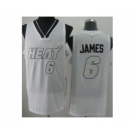 nba miami heat #6 james white[revolution 30 silver number white]