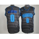 nba oklahoma city thunder #0 westbrook grey[black strip]