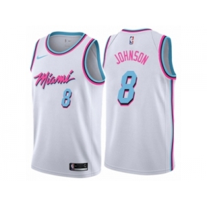 Women Nike Miami Heat #8 Tyler Johnson Swingman White NBA Jersey - City Edition