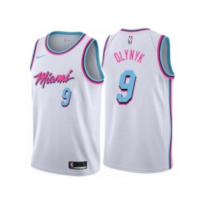 Women Nike Miami Heat #9 Kelly Olynyk Swingman White NBA Jersey - City Edition