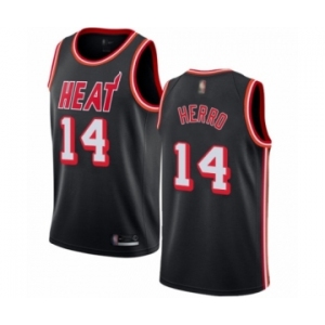 Women's Miami Heat #14 Tyler Herro Authentic Black Fashion Hardwood Classics Basketball Jersey